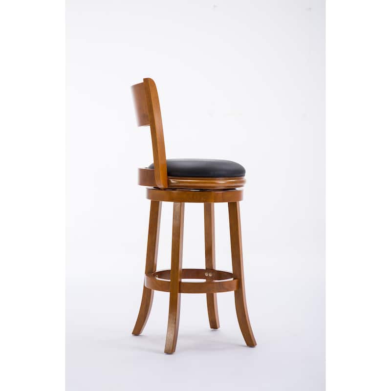 Palmetto Rubberwood 29-inch Swivel Stool