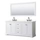 Option White / White Quartz Top / Matte Black Hardware