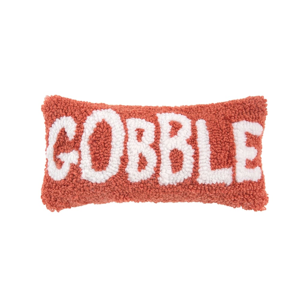 Gobble Hooked Pillow