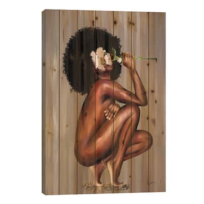 Floral Queen Print On Wood by Crixtover Edwin - Multi-Color