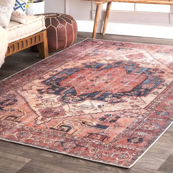 Shop Nuloom Transitional Faded Duval Medieval Medallion Area Rug On Sale Overstock 26280792