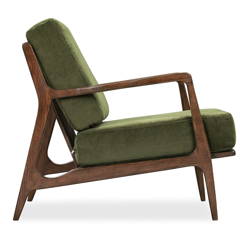 Poly & Bark Verity 25" Fabric Lounge Chair - Solid Wood Frame