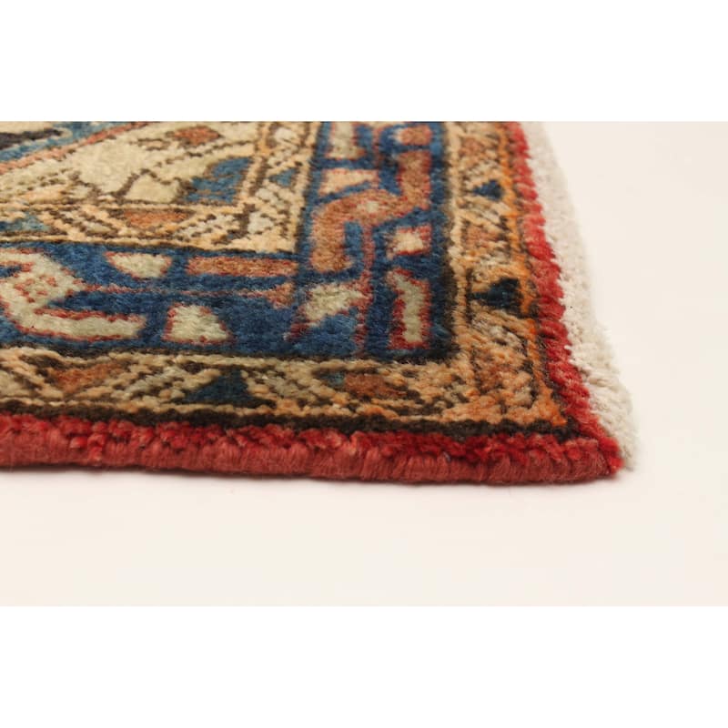 ECARPETGALLERY Hand-knotted Andelz Red Wool Rug - 4'3 x 8'2