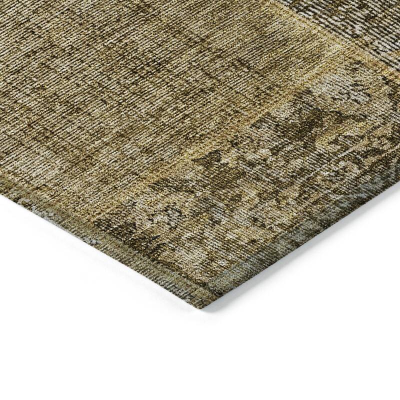 HomeRoots Patchwork Transitional Rectangle Outdoor Rug