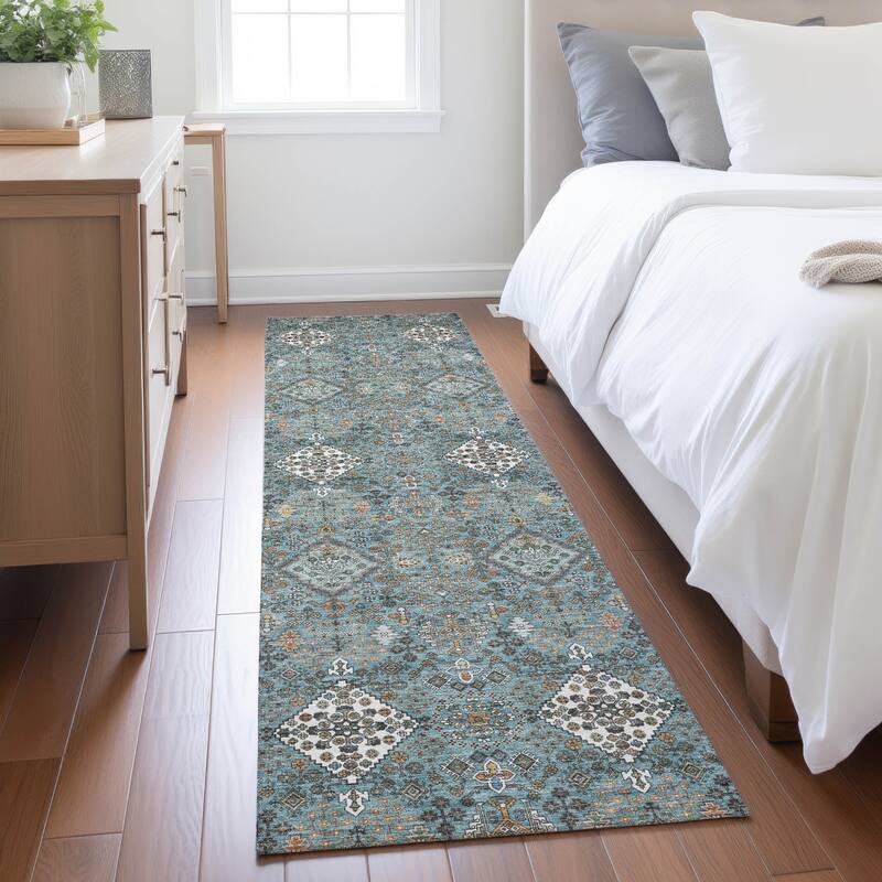 Machine Washable Indoor/ Outdoor Global Bidunga Chantille Rug