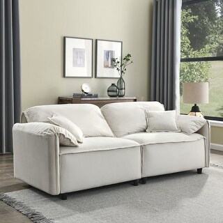 78 inch Modern Style Luxury Living Room Upholstery Sofa 3 Seater Sofa ...
