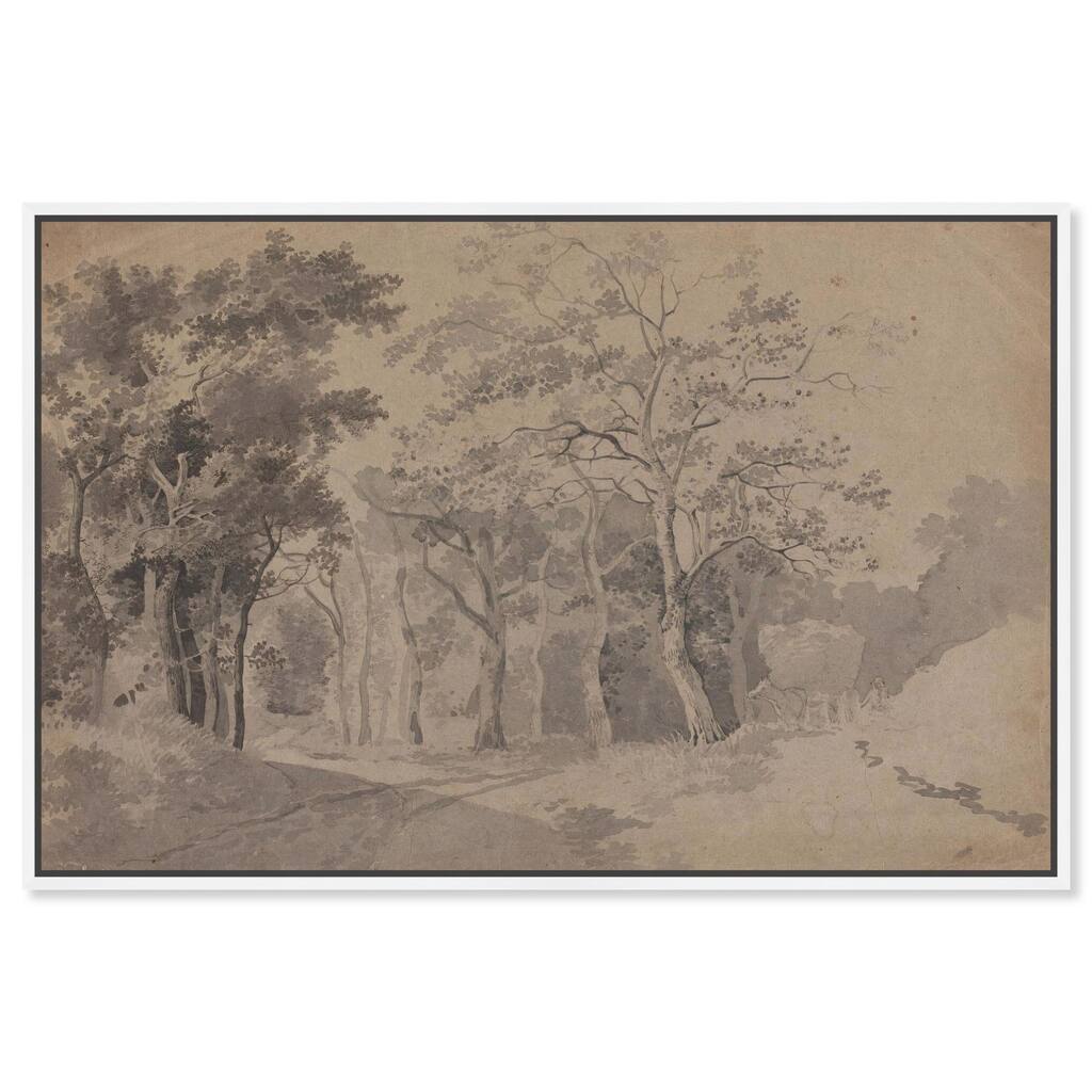Grove with Road and Haycart Canvas by Art Remedy