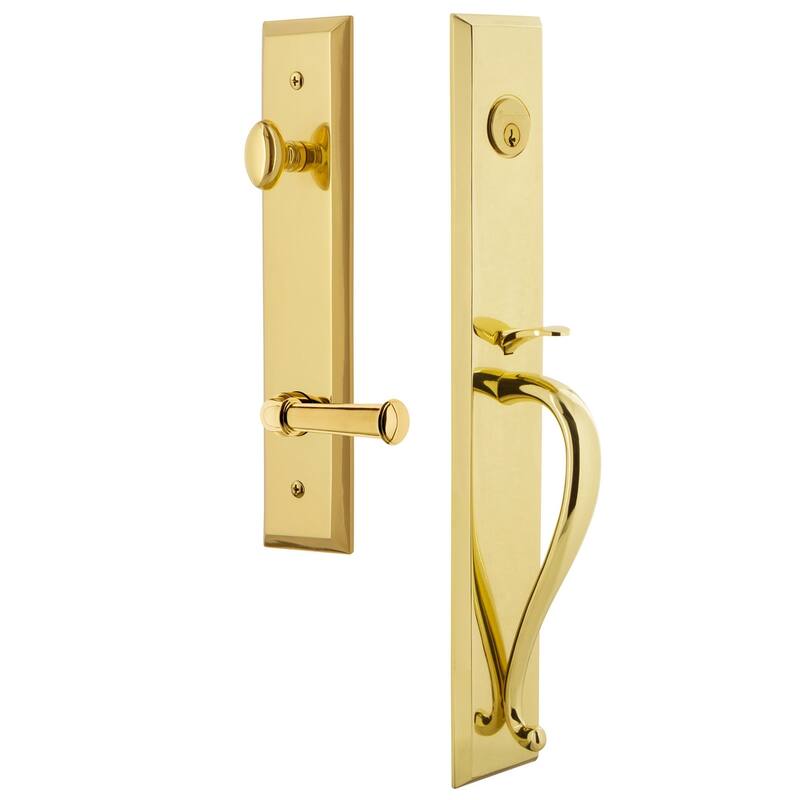 Grandeur Fifth Avenue Solid Brass Rose Left Handed Dummy Full Plate