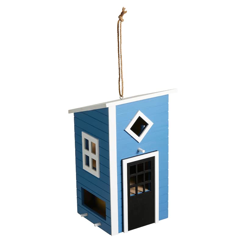 Glitzhome 14"H Functional and Decorative Wood Garden Birdhouse - 8.25''L X 7.25''W X 14.00''H