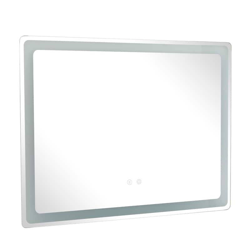 Clear Glass Modern Rectangle LED Mirror - MULTIPLE SIZES
