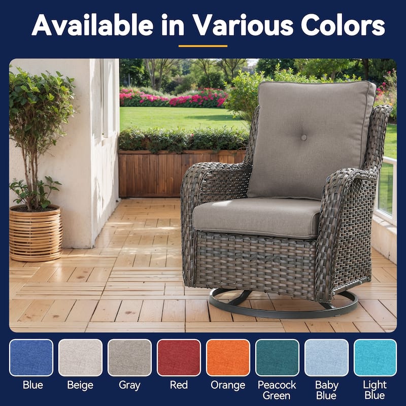 All-Weather Deep Seating Chair Cushions for Patio Chairs