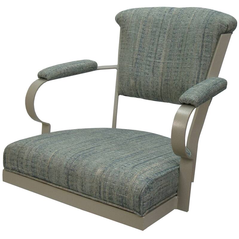 Miami Swivel Metal Caster Chair on Reading Base - 18" High Seat
