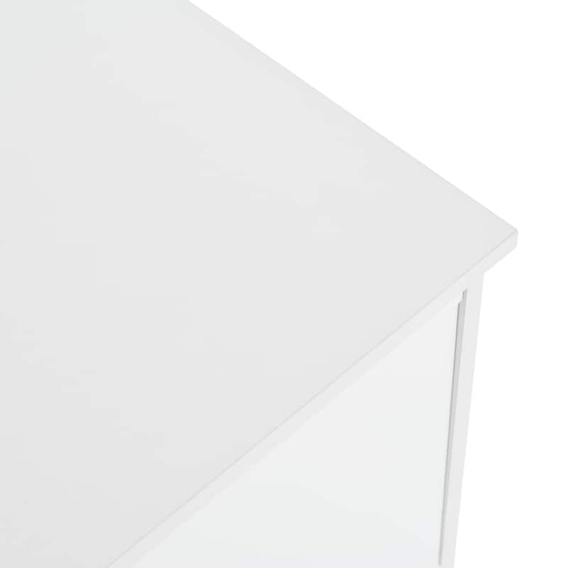 69" TV Stand with Shelves, Gold Handles & Glass Doors for TVs Up to 78"