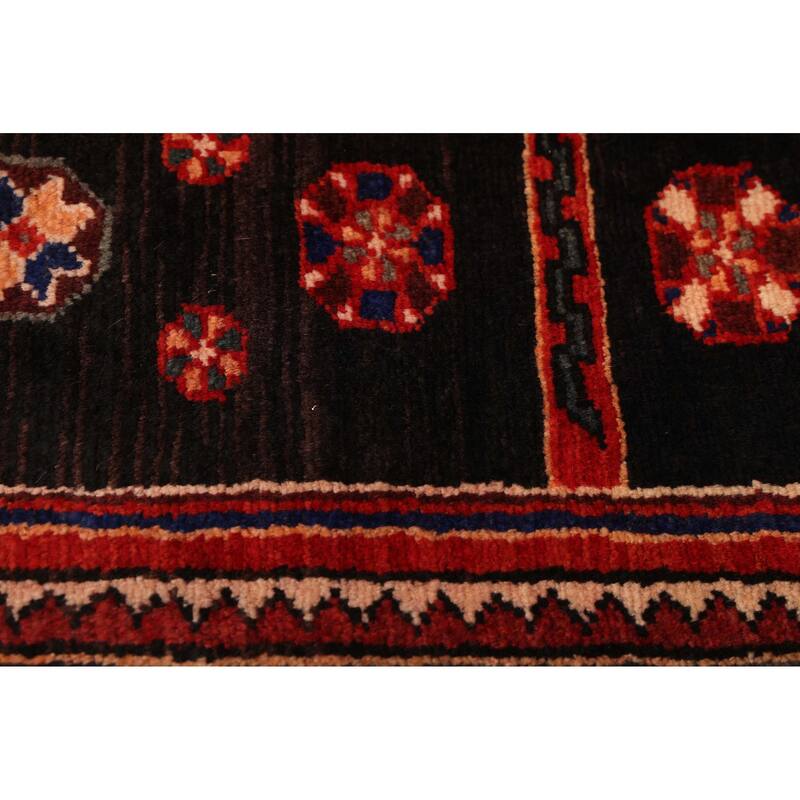 ECARPETGALLERY Hand-knotted Anadol Dark Navy, Red Wool Rug - 4'0 x 9'5