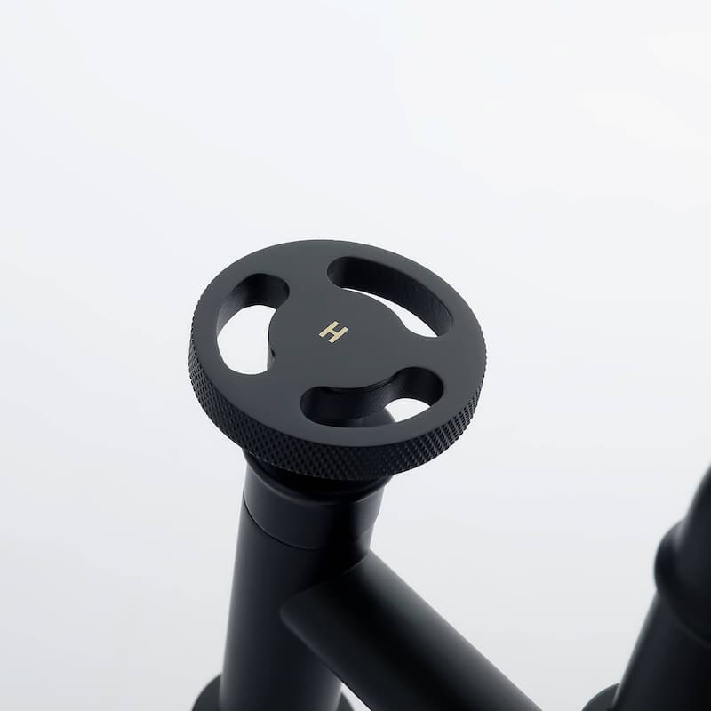 Double Handle Widespread Bathroom Faucet Matte Black Two Hole Bridge Sink Faucet For Kitchen Bathroom Basin Vanity Taps