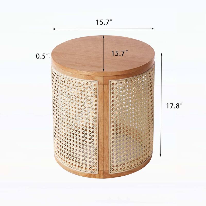 Charming Wood Side Table with Versatile Design