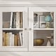 preview thumbnail 40 of 48, Large Entertainment Center Bookshelves 57x38 inch Hutch Space for TV
