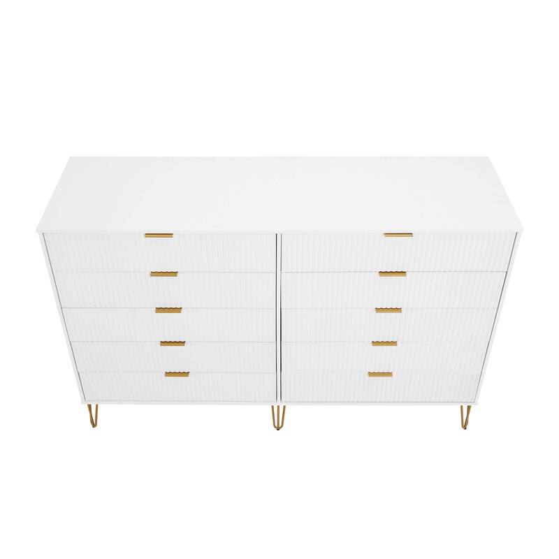 Manhattan Comfort 3-Piece Dumbo Modern Multi Dresser Nighstand Set