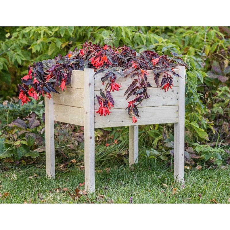 Zylina Raised Garden Planter Collection - Corner Planter Small - 22 x 22 x 26