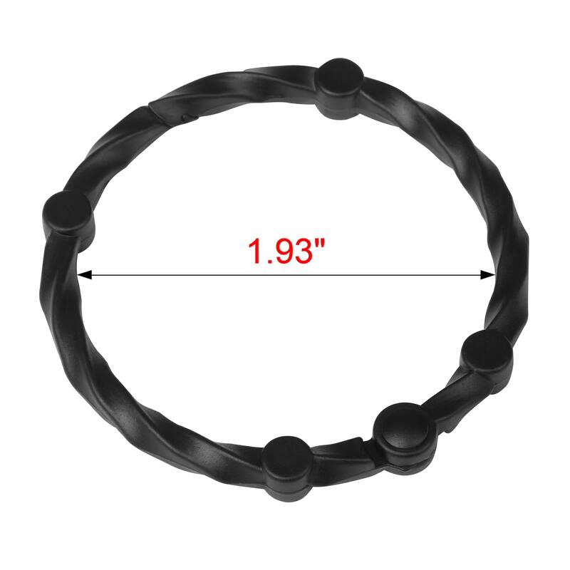 Utopia Alley Shower Eternity Curtain Rings, Rustproof Zinc Shower Rings, set of 12