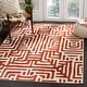 preview thumbnail 35 of 50, SAFAVIEH Amsterdam Selma Modern Rug 3' x 5' - Ivory/Terracotta - Rectangle