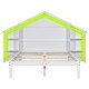 preview thumbnail 42 of 40, Wooden platform bed in house shape