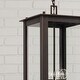 preview thumbnail 8 of 8, 11" W x 28.5" H 4-Light Outdoor Rectangular Hanging Lantern with Clear Glass - 11"W x 28.5"H