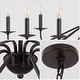 preview thumbnail 26 of 45, 34.75" 6-Light Iron LED Chandelier, by JONATHAN Y
