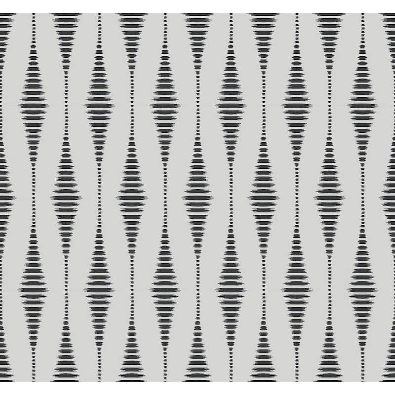 Seabrook Designs Diamond Stripe Glass Beaded Unpasted Wallpaper
