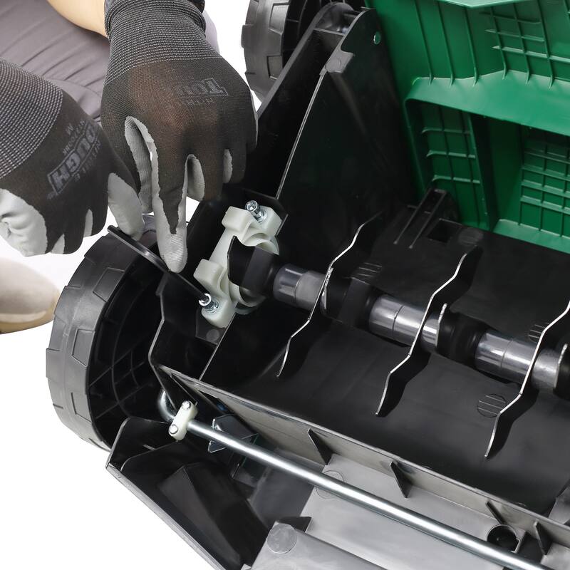 2-in-1 16''Garden Scarifier with Removable Collection Bag