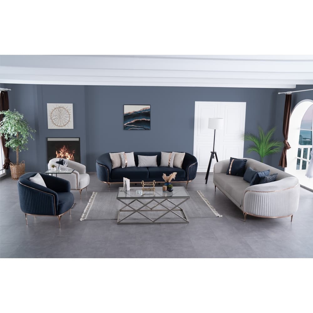 Kıyt 4 Pieces Living Room Sets 2 Sofa 2 Chair