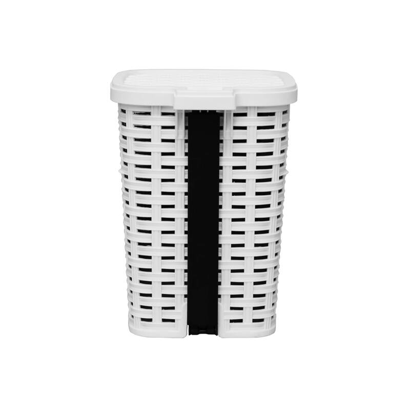 12 qt Wicker Step Trash Can