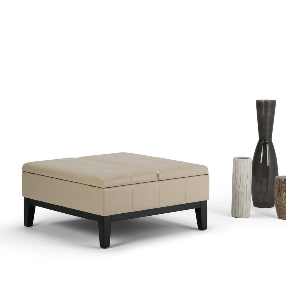 WYNDENHALL Lancaster 36-in. Wide Contemporary Square Table Ottoman