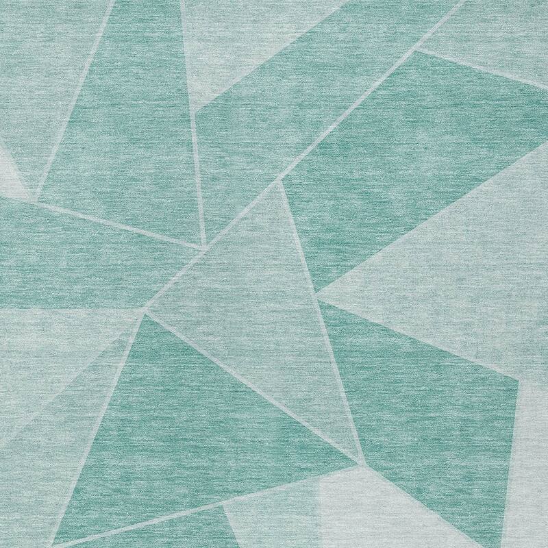HomeRoots Geometric Transitional Rectangle Outdoor Rug
