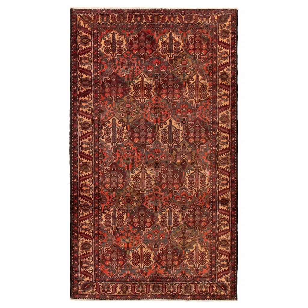 ECARPETGALLERY Hand-knotted Kayseri Vintage Red Wool Rug - 5'5 x 9'10