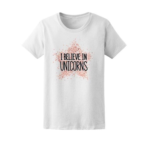 Shop I Believe In Unicorns Glitter Tee Women S Image By