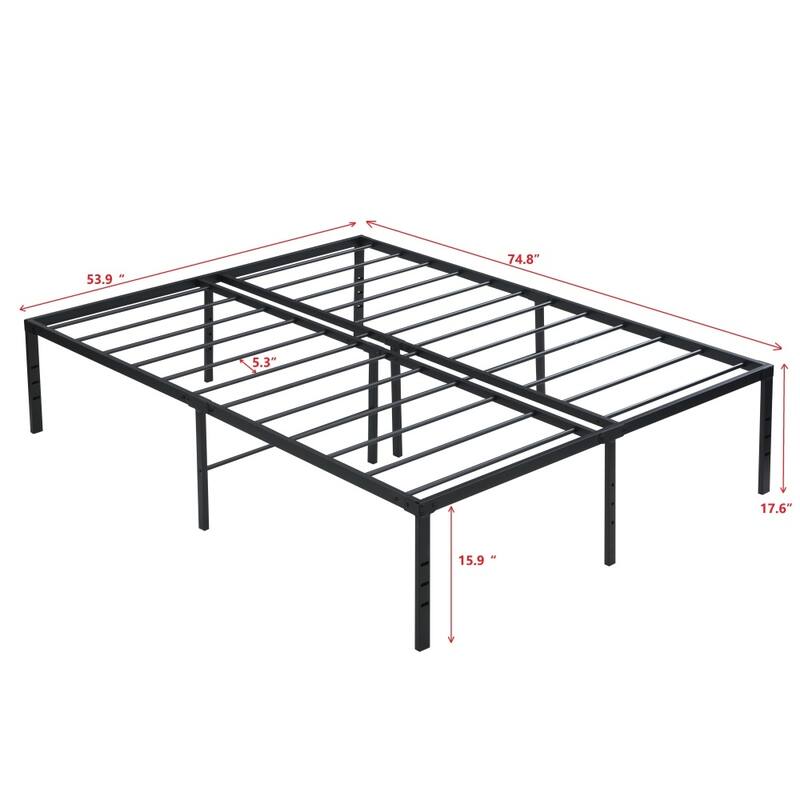 Black Heavy Duty Metal Bed Frame
