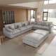 Option Grey +2 ottoman