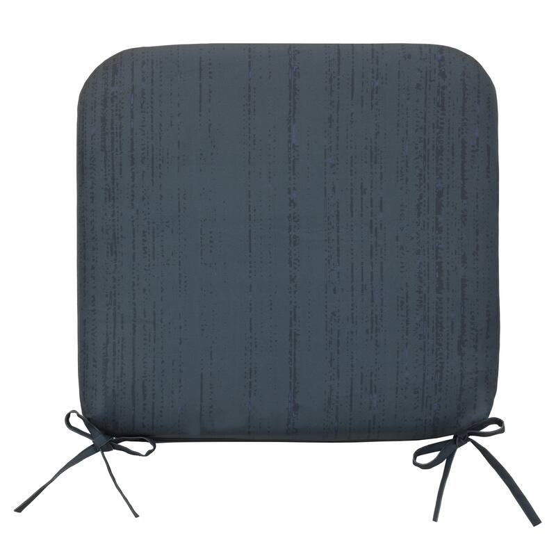 Urban Chic Outdoor Solid Textured Arm Chair Cushion 18 x 19 in Navy - 18" x 19" x 2.75"