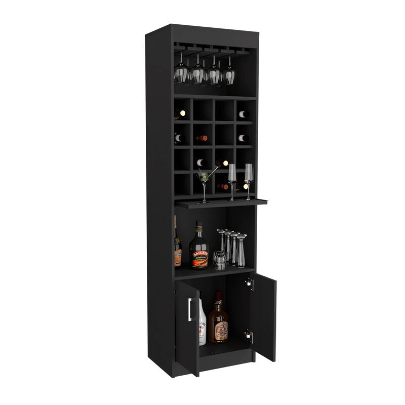 Being Kava Bar Cabinet, Double Door, Two Shelves, Sixteen Built-in Wine Rack