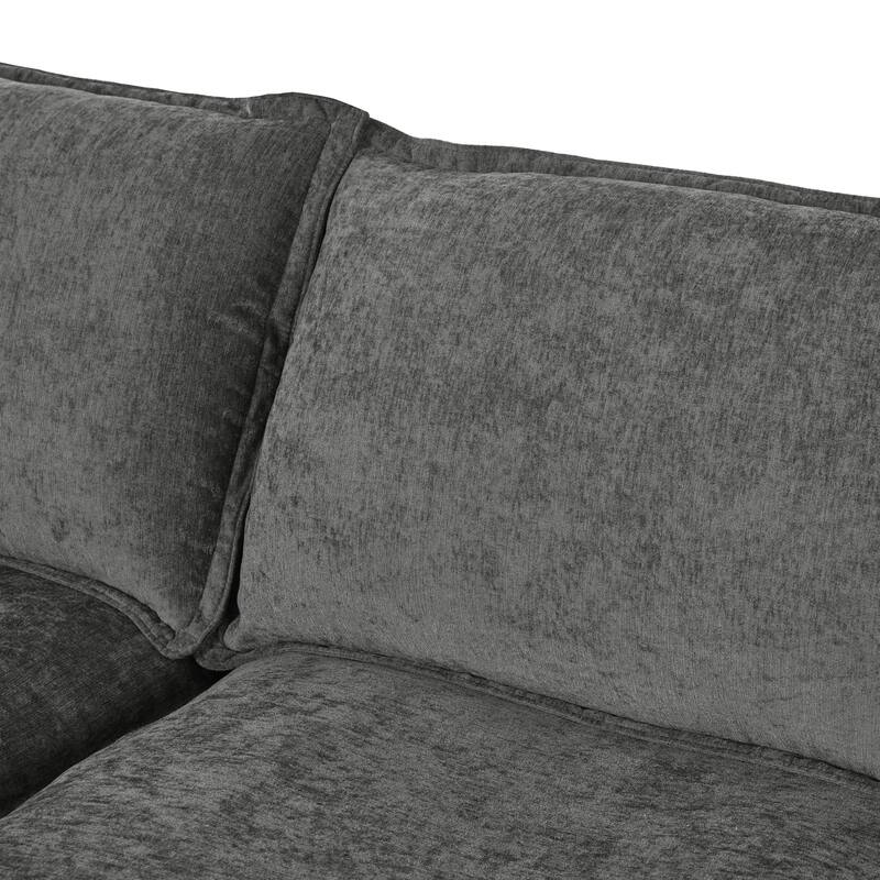 126" 6-Piece Modular Sofa Bed with Storage and Double-Layer Cushions