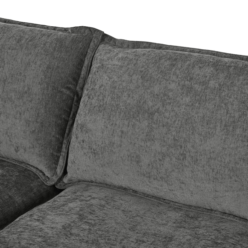 8pc Modular Sofa Bed wStorage and Ottoman, U-shape Upholstered Couch