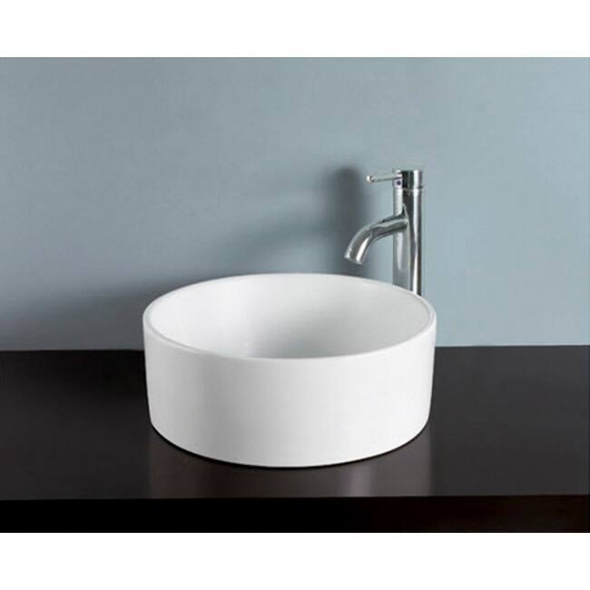 Kingston Brass Park 15-3/4" Round Vitreous China Vessel Sink Less