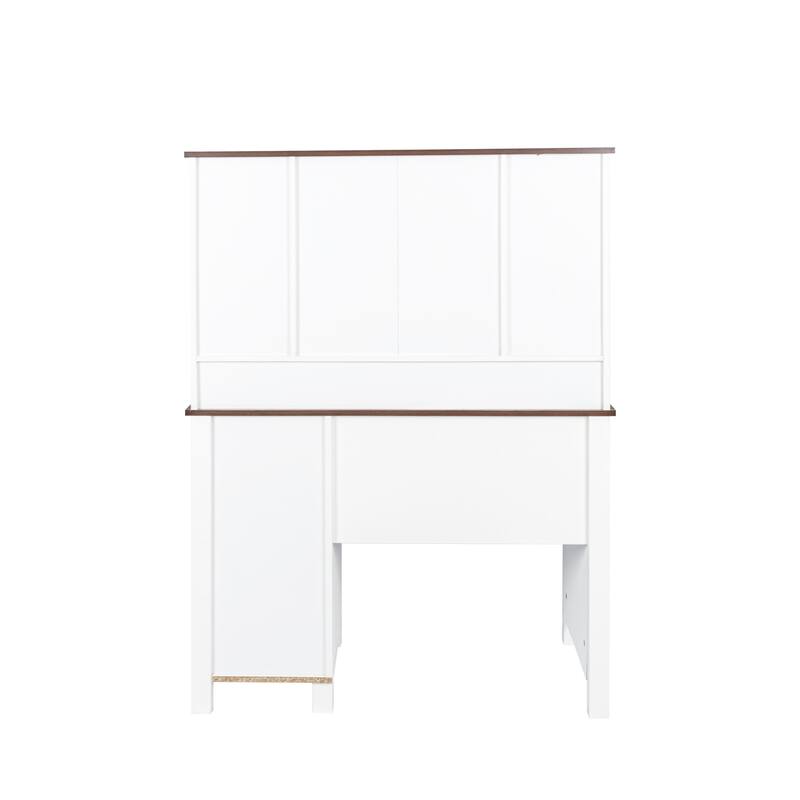 41.73" Wide Dressing Table Set with 4 Drawers 1 Cabinet Dressing Table