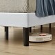 preview thumbnail 17 of 58, VECELO Tufted Upholstered Kids Bed with Adjustable Headboard,Twin Size Bed Set of 2