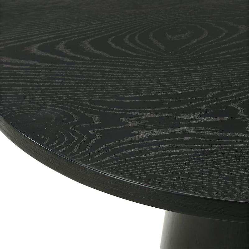 20" Round Console Table- Black - N/A