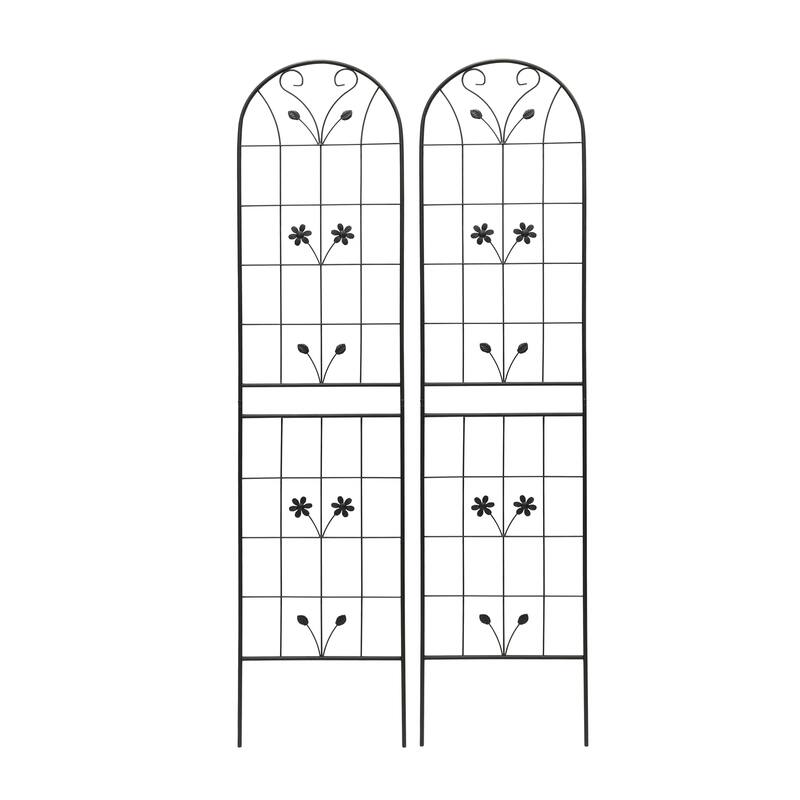 2 Pack Metal Garden Trellis Rustproof Trellis for Climbing Plants Outdoor Flower Support