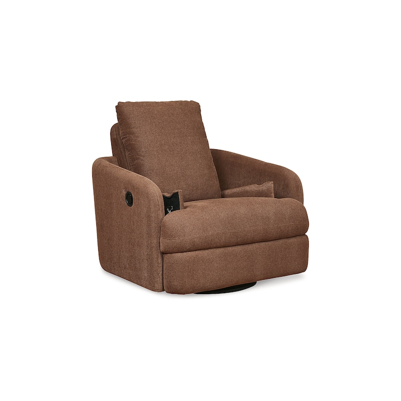 Signature Design by Ashley Modmax Brown Swivel Glider Recliner
