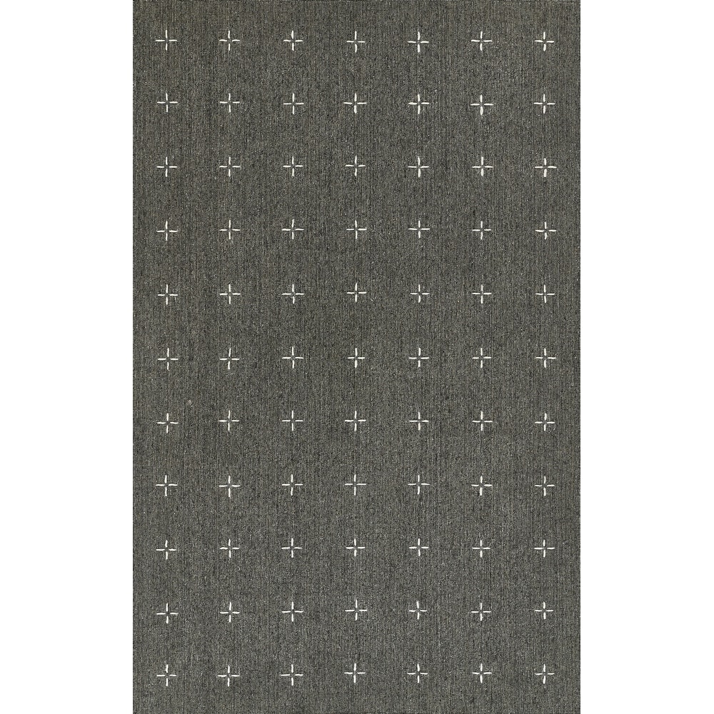Momeni Oliver Geometric Wool and Polyester Hand Loomed Area Rug