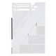 preview thumbnail 10 of 24, Modern Loft Bed with Two-Tone Storage Stairs and Pull-Out Wardrobes